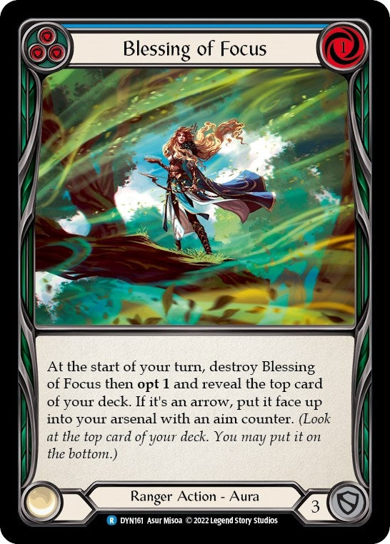 Image for Blessing of Focus (Blue) (Dynasty) (DYN161) - Flesh and Blood TCG