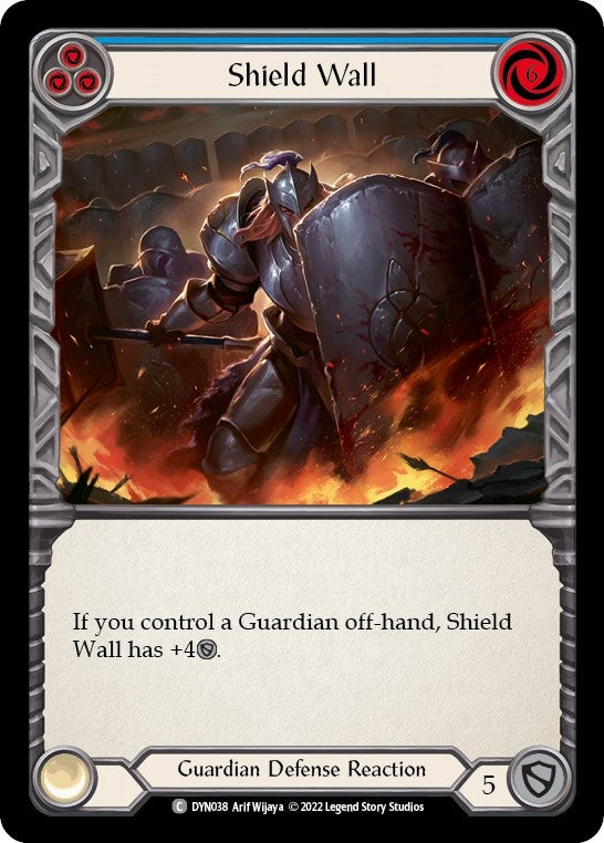 Image for Shield Wall (Blue) (Dynasty) (DYN038) - Flesh and Blood TCG