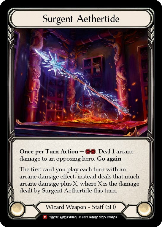 Image for Surgent Aethertide (Dynasty) (DYN192) - Flesh and Blood TCG