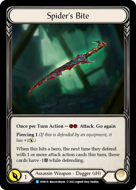 Image for Spider's Bite (115) (Dynasty) (DYN115) - Flesh and Blood TCG