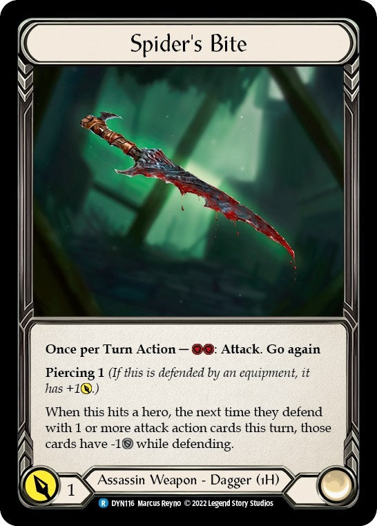 Image for Spider's Bite (116) (Dynasty) (DYN116) - Flesh and Blood TCG