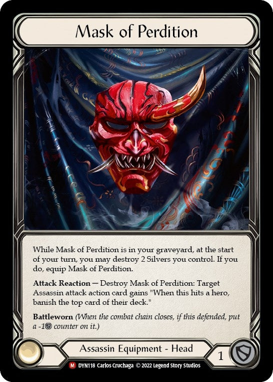 Image for Mask of Perdition (Dynasty) (DYN118) - Flesh and Blood TCG