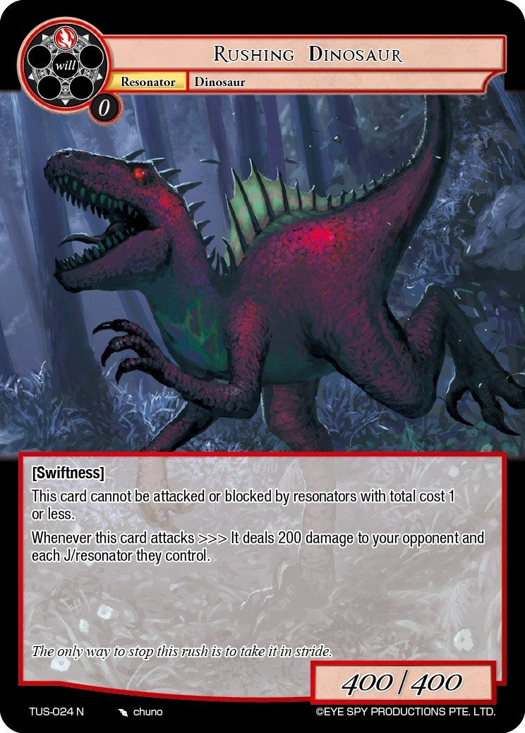 Image for Rushing Dinosaur (The Underworld of Secrets) (TUS-024 N) - Force of Will