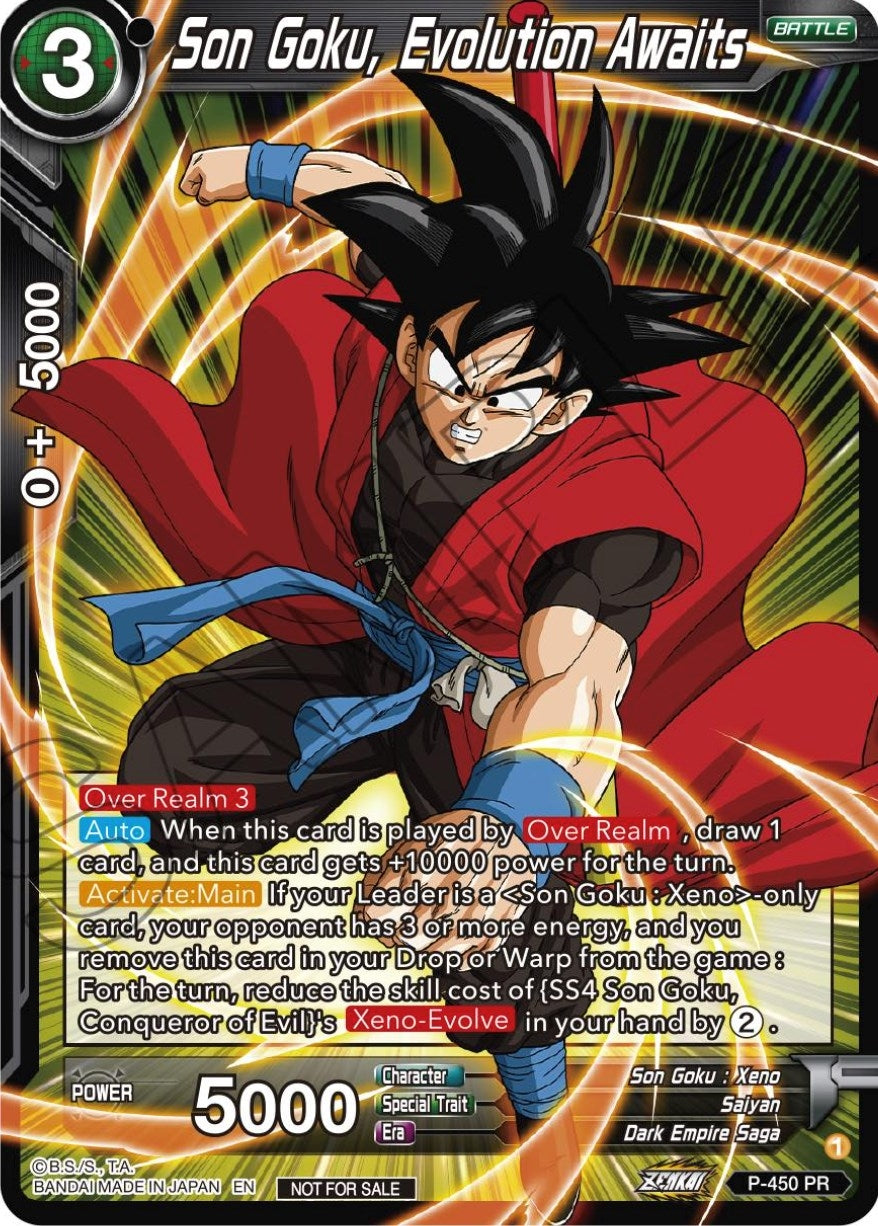 Image for Son Goku, Evolution Awaits (Tournament Promotion Cards) (P-450) - Dragon Ball Super: Masters