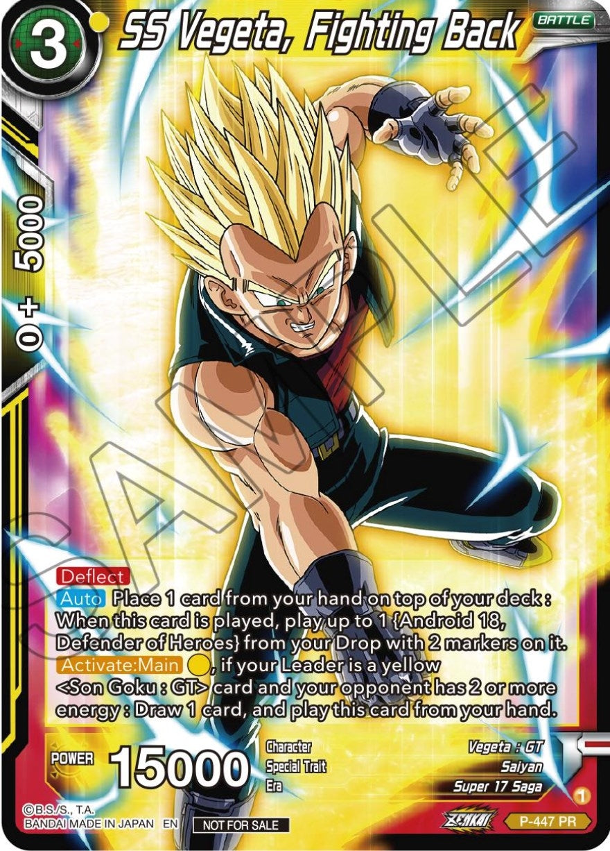 Image for SS Vegeta, Fighting Back (Tournament Promotion Cards) (P-447) - Dragon Ball Super: Masters
