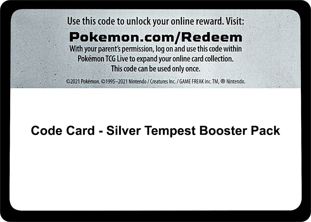 Image for Code Card - Silver Tempest Booster Pack - Pokemon