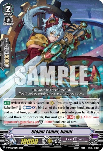 Image for Steam Tamer, Nanni (V Promo Cards) (V-PR/0248EN) - Cardfight Vanguard