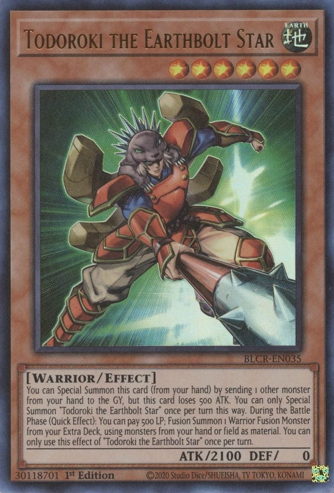 Image for Todoroki the Earthbolt Star (Battles of Legend: Crystal Revenge) (BLCR-EN035) - YuGiOh