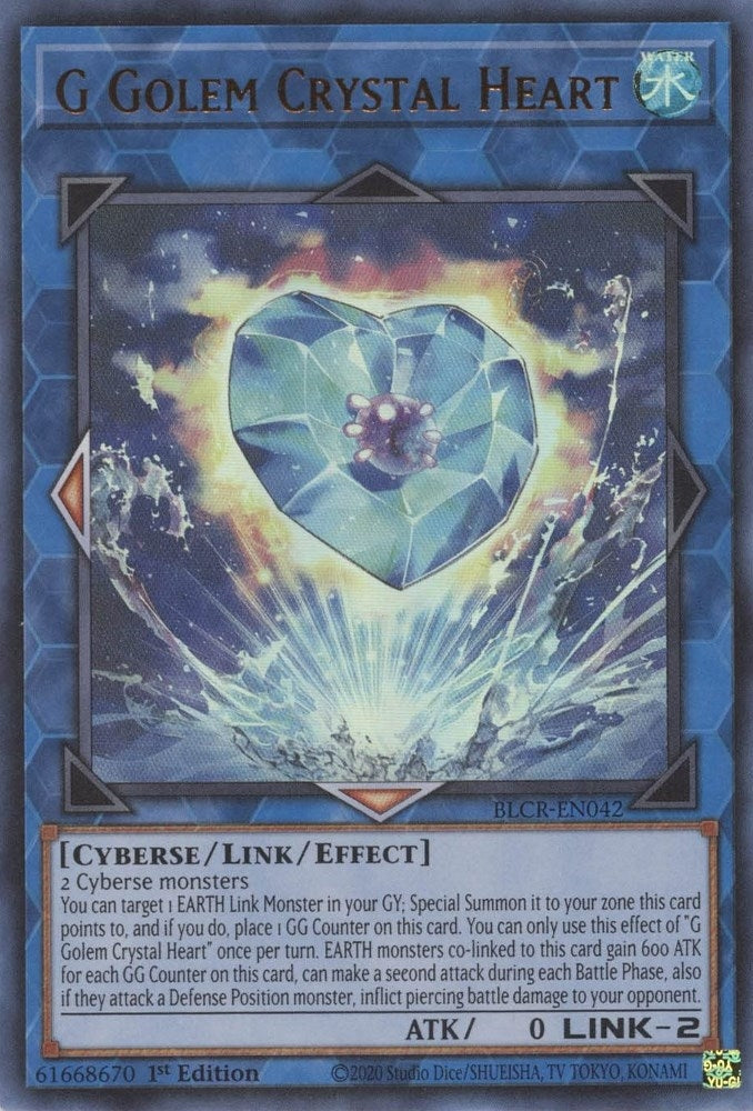 Image for G Golem Crystal Heart (Battles of Legend: Crystal Revenge) (BLCR-EN042) - YuGiOh