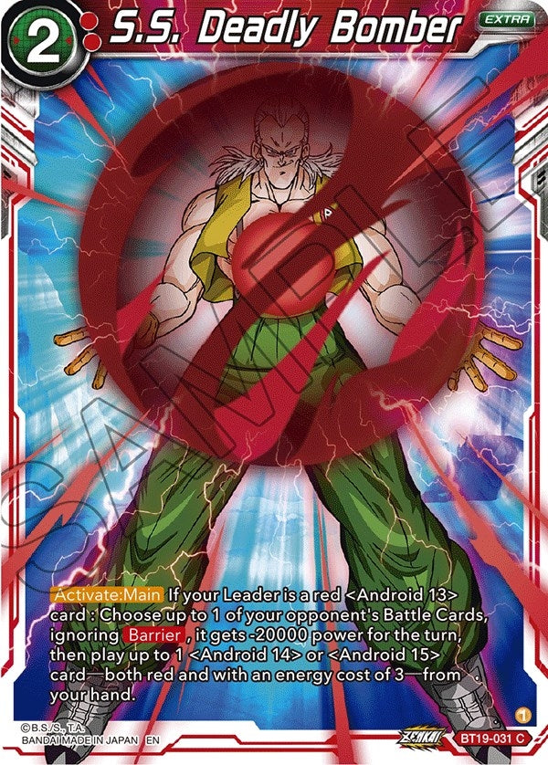 Image for S.S. Deadly Bomber (Fighter's Ambition) (BT19-031) - Dragon Ball Super: Masters
