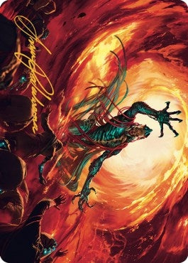 Image for Gix, Yawgmoth Praetor Art Card (Gold-Stamped Signature) (Art Series: The Brothers' War) (16) - Magic: The Gathering