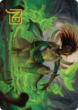 Image for Fauna Shaman Art Card (Gold-Stamped Signature) (Art Series: The Brothers' War) (24) - Magic: The Gathering