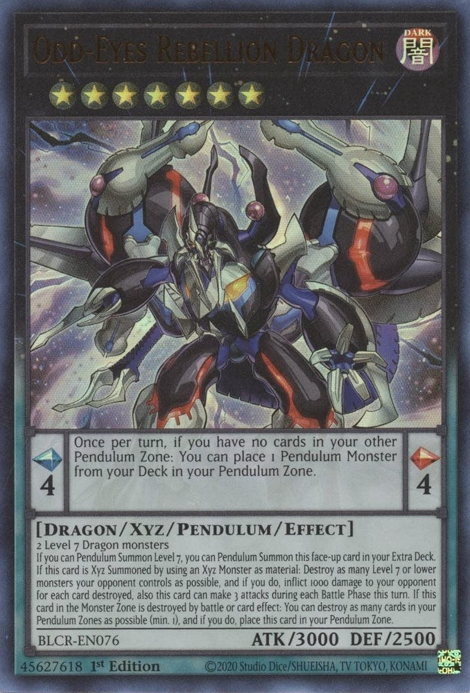Image for Odd-Eyes Rebellion Dragon (Battles of Legend: Crystal Revenge) (BLCR-EN076) - YuGiOh