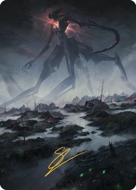Image for Swamp (50) Art Card (Gold-Stamped Signature) (Art Series: The Brothers' War) (50) - Magic: The Gathering