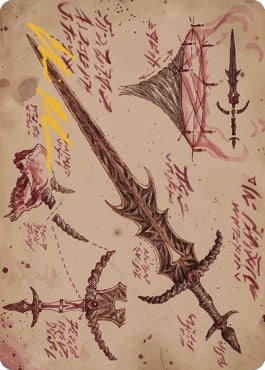 Image for Blackblade Reforged Art Card (Gold-Stamped Signature) (Art Series: The Brothers' War) (56) - Magic: The Gathering