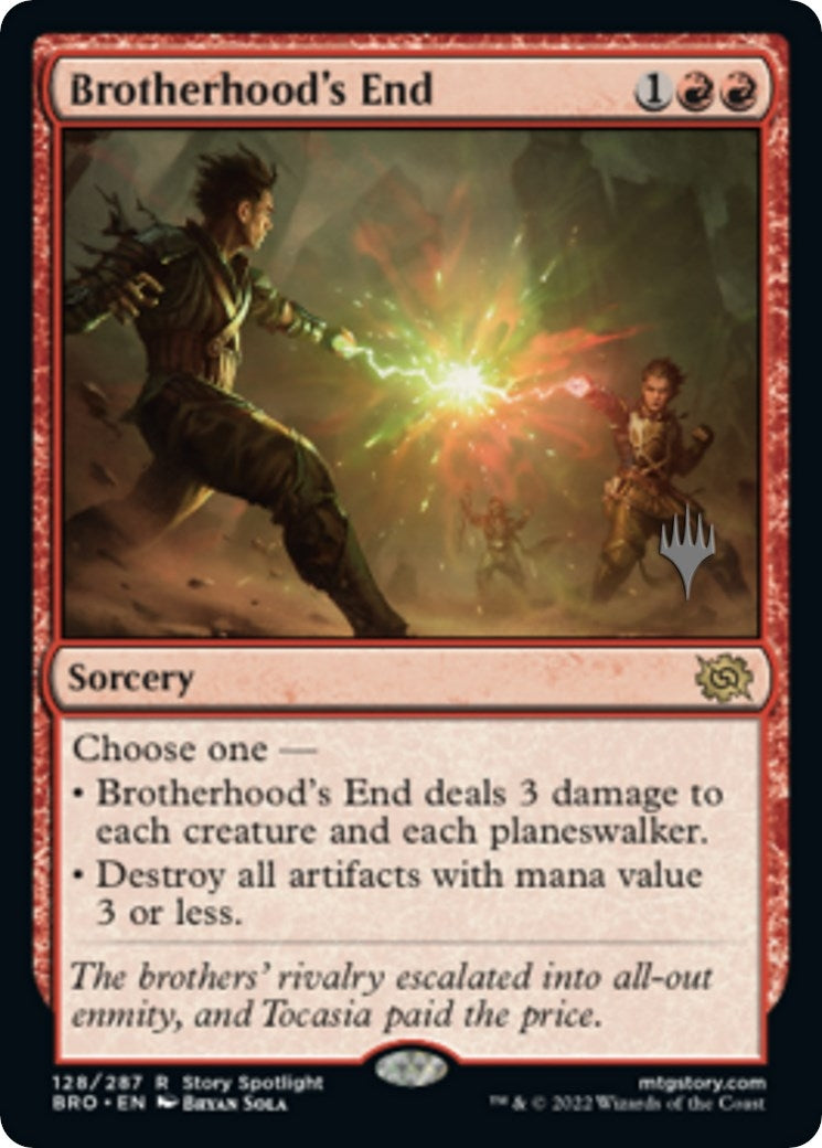 Image for Brotherhood's End (Promo Pack: The Brothers' War) (128) - Magic: The Gathering