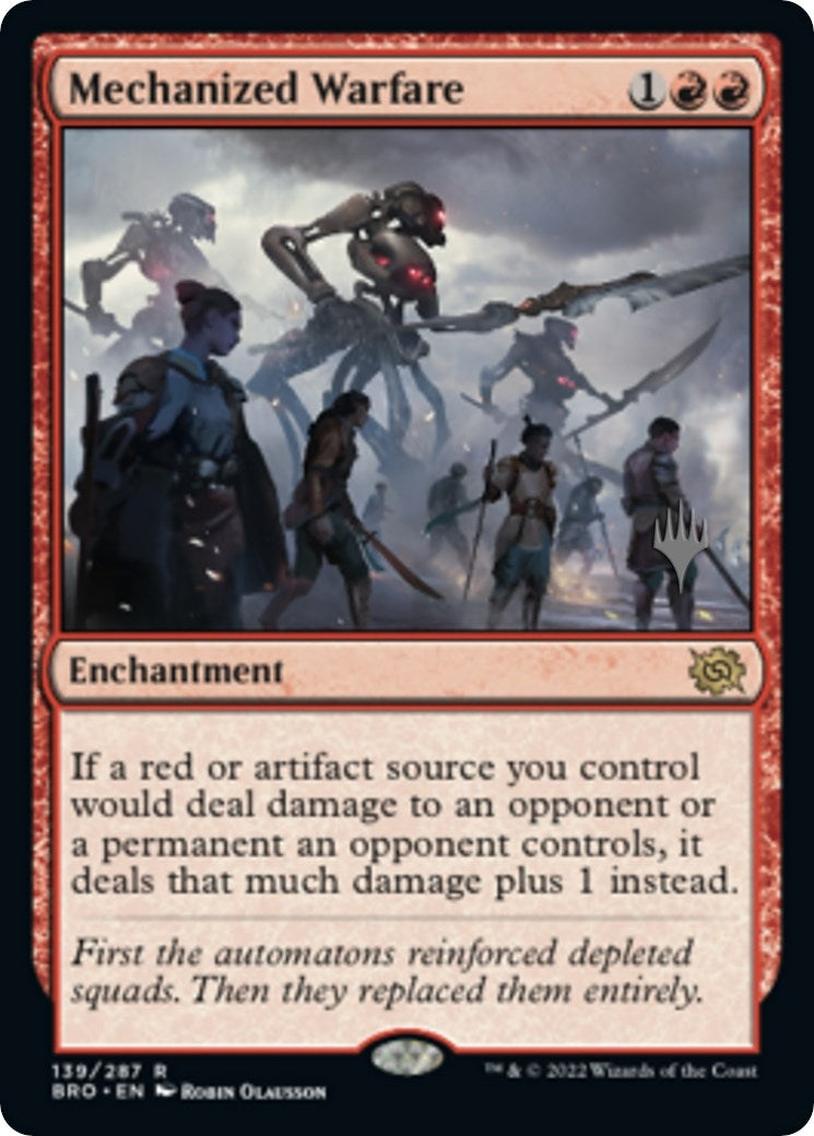 Image for Mechanized Warfare (Promo Pack: The Brothers' War) (139) - Magic: The Gathering