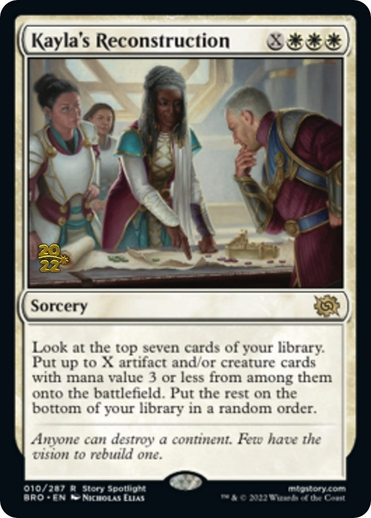 Image for Kayla's Reconstruction (Prerelease Cards) (10) - Magic: The Gathering
