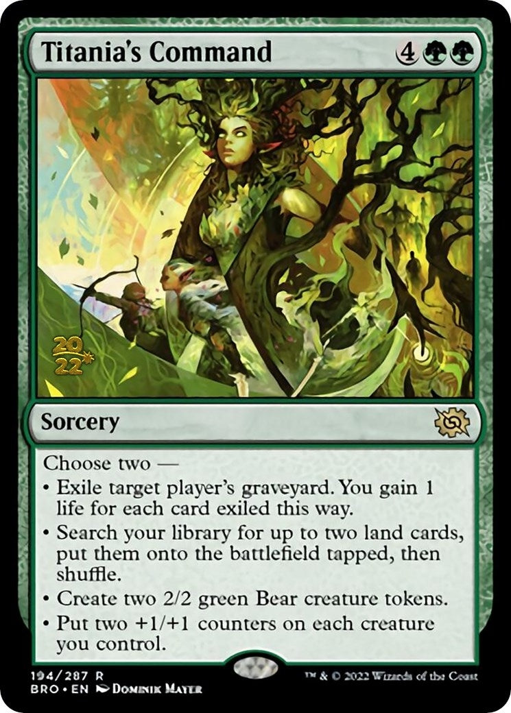Image for Titania's Command (Prerelease Cards) (194) - Magic: The Gathering