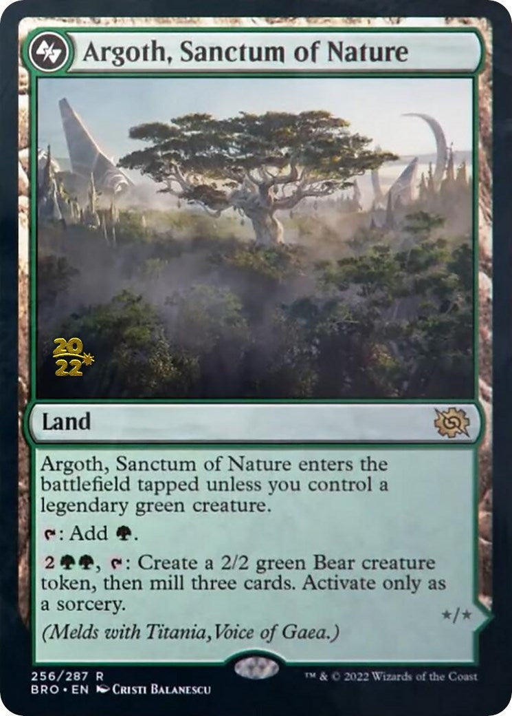 Image for Argoth, Sanctum of Nature (Prerelease Cards) (256) - Magic: The Gathering