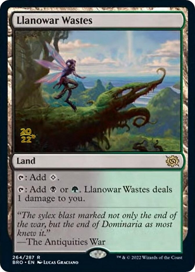 Image for Llanowar Wastes (Prerelease Cards) (264) - Magic: The Gathering