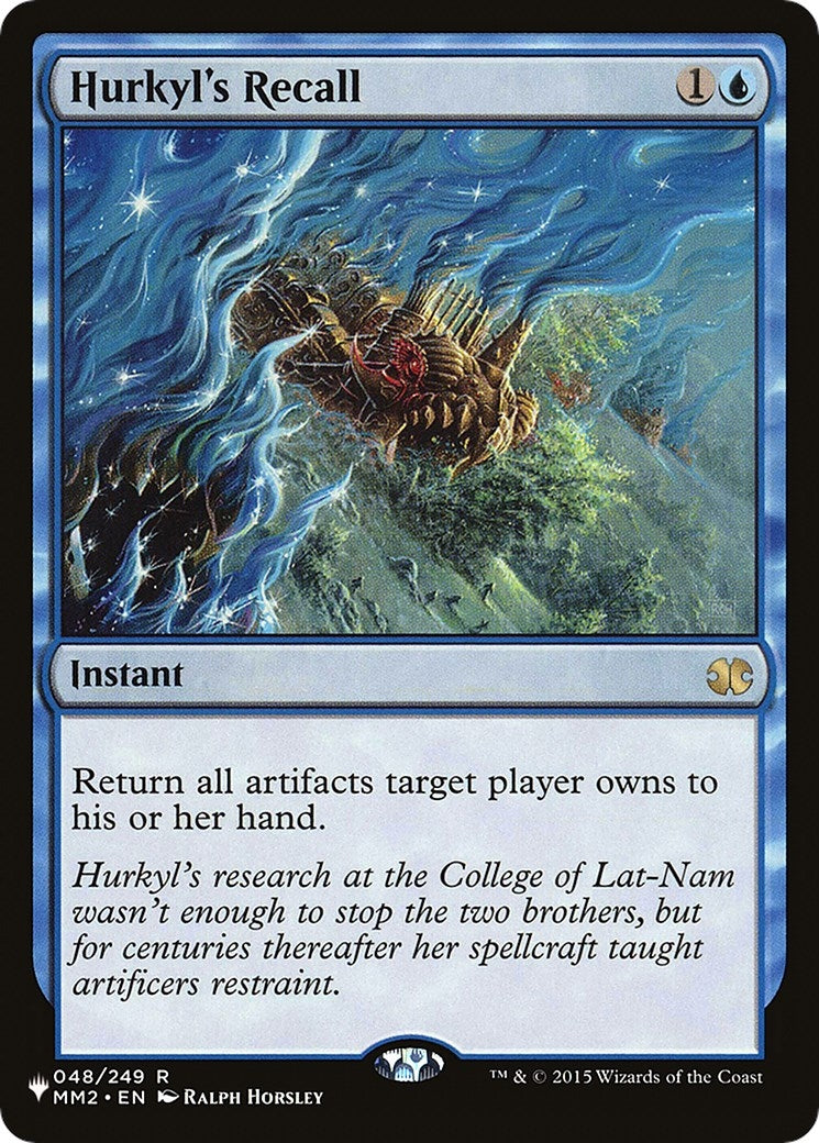 Image for Hurkyl's Recall (The List Reprints) (048/249) - Magic: The Gathering