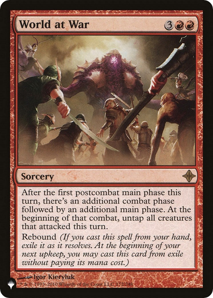Image for World at War (The List Reprints) (172/248) - Magic: The Gathering