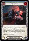 Image for Never Yield (Dynasty) (DYN029) - Flesh and Blood TCG