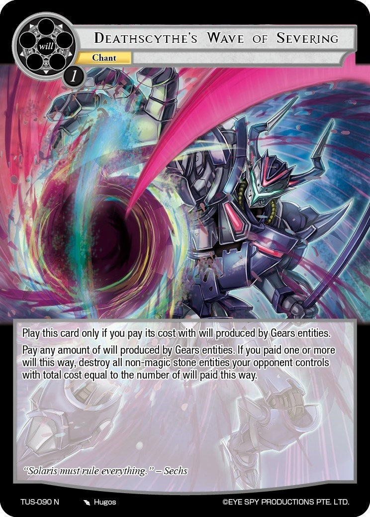 Image for Deathscythe's Wave of Severing (The Underworld of Secrets) (TUS-090 N) - Force of Will
