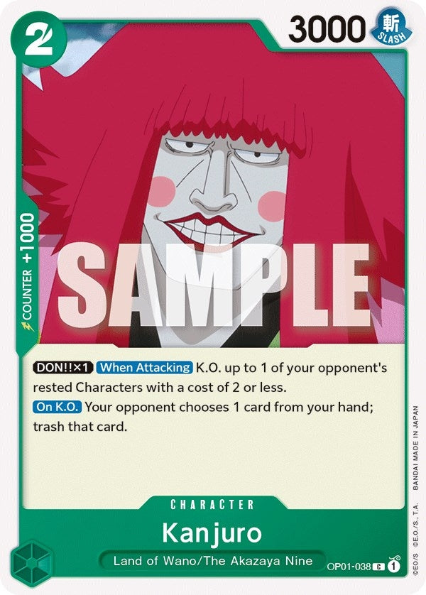 Image for Kanjuro (Romance Dawn) (OP01-038) - One Piece Card Game