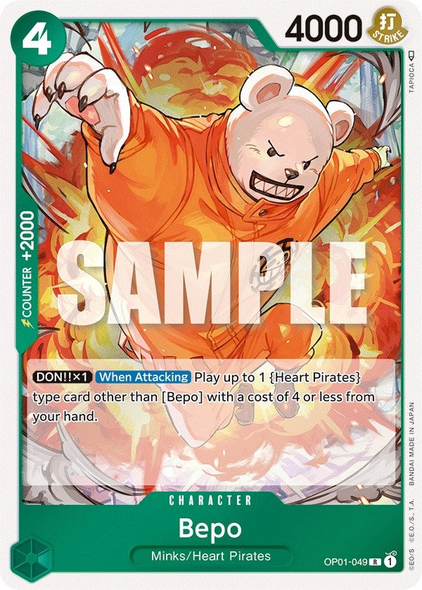 Image for Bepo (Romance Dawn) (OP01-049) - One Piece Card Game