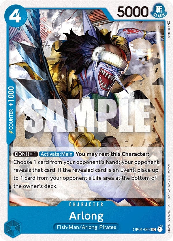 Image for Arlong (Romance Dawn) (OP01-063) - One Piece Card Game