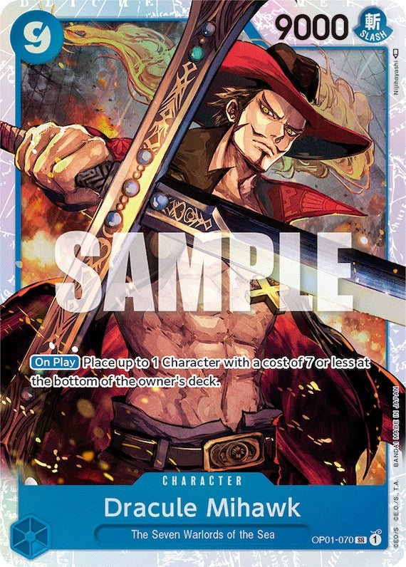 Image for Dracule Mihawk (Romance Dawn) (OP01-070) - One Piece Card Game