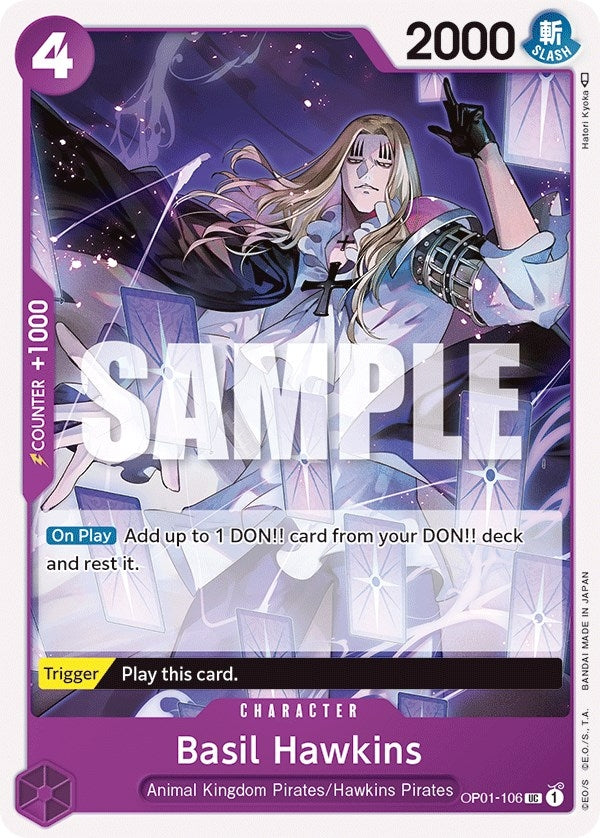 Image for Basil Hawkins (Romance Dawn) (OP01-106) - One Piece Card Game