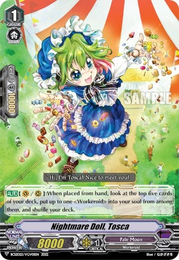 Image for Nightmare Doll, Tosca (Bushiroad Event Cards) (BCS2022/VGV01EN) - Cardfight Vanguard