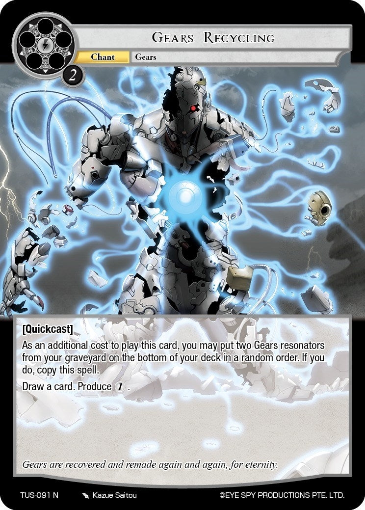 Image for Gears Recycling (The Underworld of Secrets) (TUS-091 N) - Force of Will