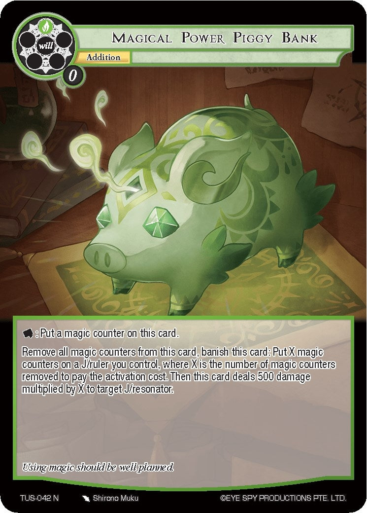 Image for Magical Power Piggy Bank (The Underworld of Secrets) (TUS-042 N) - Force of Will