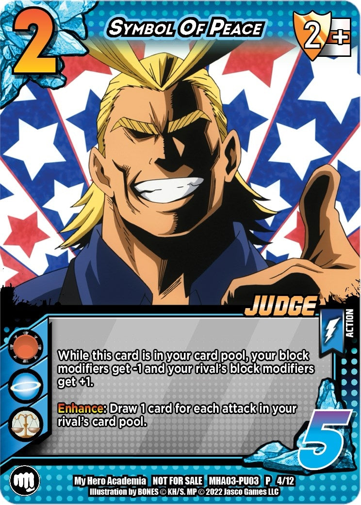 Image for Symbol of Peace (Plus Ultra Pack 3 Judge) (UniVersus: My Hero Academia Promo Cards) (MHA-PU03 P 4/12) - UniVersus