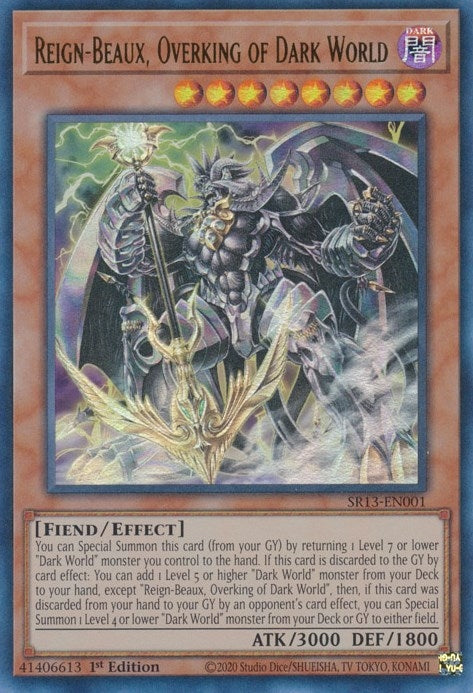 Image for Reign-Beaux, Overking of Dark World (Structure Deck: Dark World) (SR13-EN001) - YuGiOh