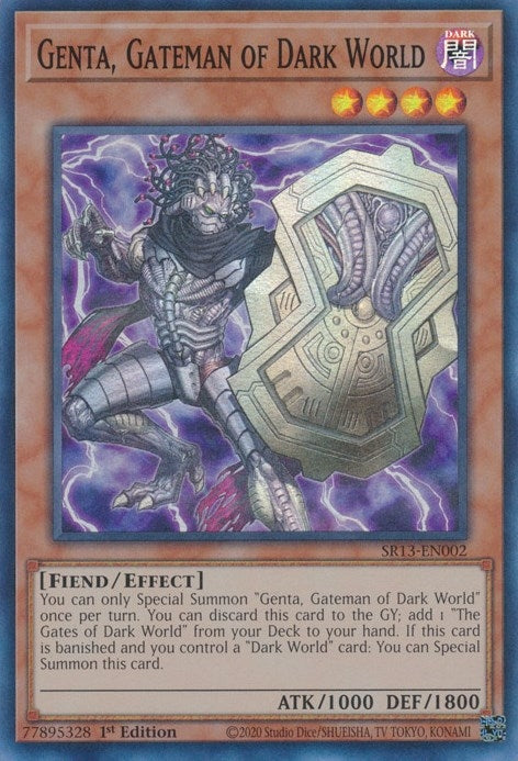 Image for Genta, Gateman of Dark World (Structure Deck: Dark World) (SR13-EN002) - YuGiOh