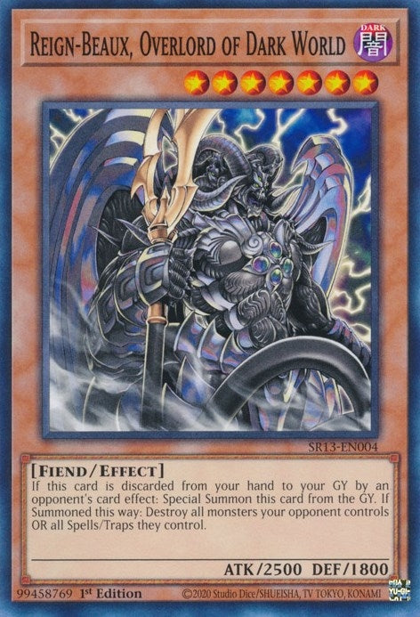 Image for Reign-Beaux, Overlord of Dark World (Structure Deck: Dark World) (SR13-EN004) - YuGiOh