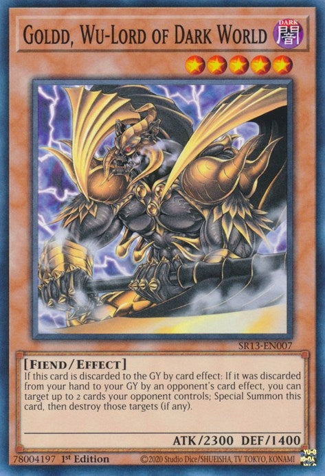 Image for Goldd, Wu-Lord of Dark World (Structure Deck: Dark World) (SR13-EN007) - YuGiOh