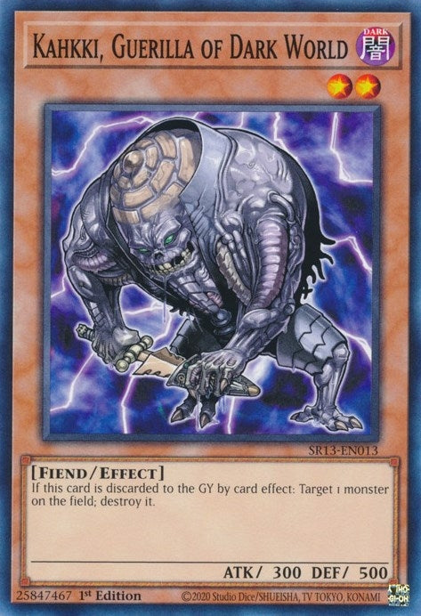 Image for Kahkki, Guerilla of Dark World (Structure Deck: Dark World) (SR13-EN013) - YuGiOh