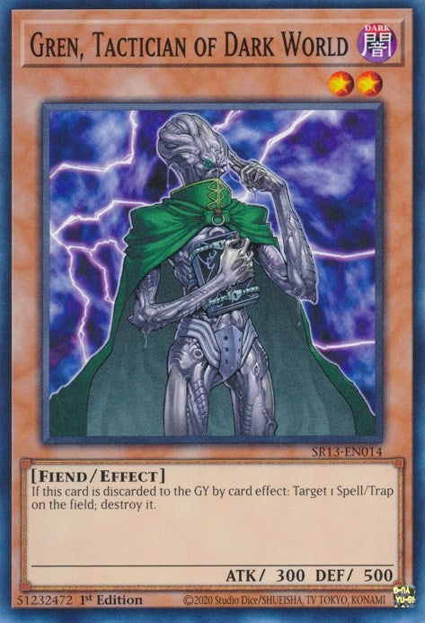 Image for Gren, Tactician of Dark World (Structure Deck: Dark World) (SR13-EN014) - YuGiOh