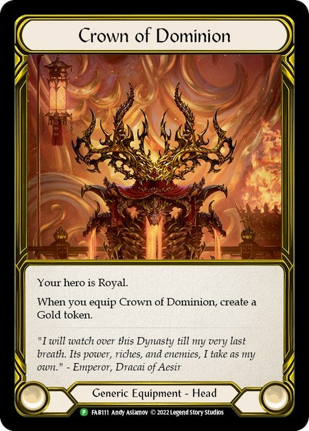 Image for Crown of Dominion (Golden) - FAB111 (Flesh and Blood: Promo Cards) (FAB111) - Flesh and Blood TCG