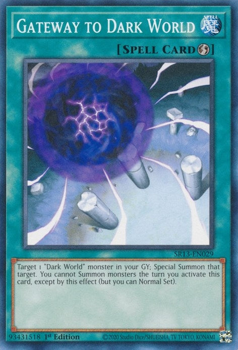 Image for Gateway to Dark World (Structure Deck: Dark World) (SR13-EN029) - YuGiOh