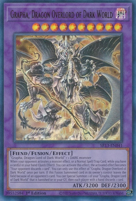 Image for Grapha, Dragon Overlord of Dark World (Structure Deck: Dark World) (SR13-EN041) - YuGiOh