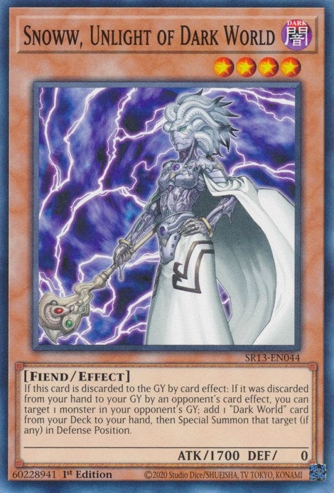 Image for Snoww, Unlight of Dark World (Structure Deck: Dark World) (SR13-EN044) - YuGiOh