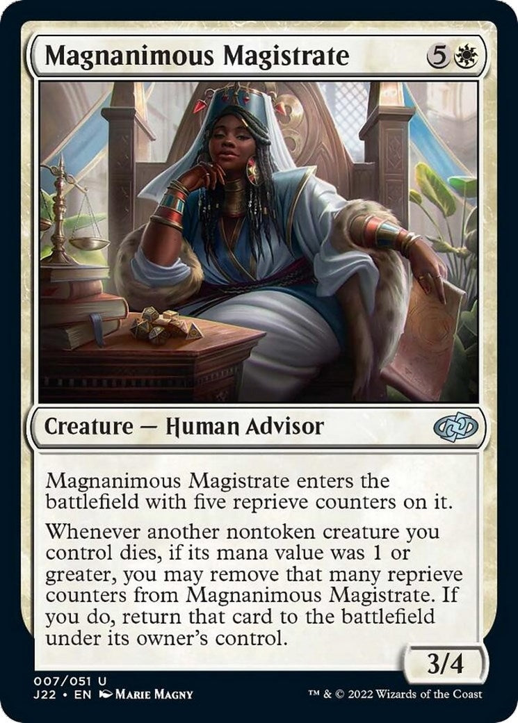 Image for Magnanimous Magistrate (Jumpstart 2022) (7) - Magic: The Gathering