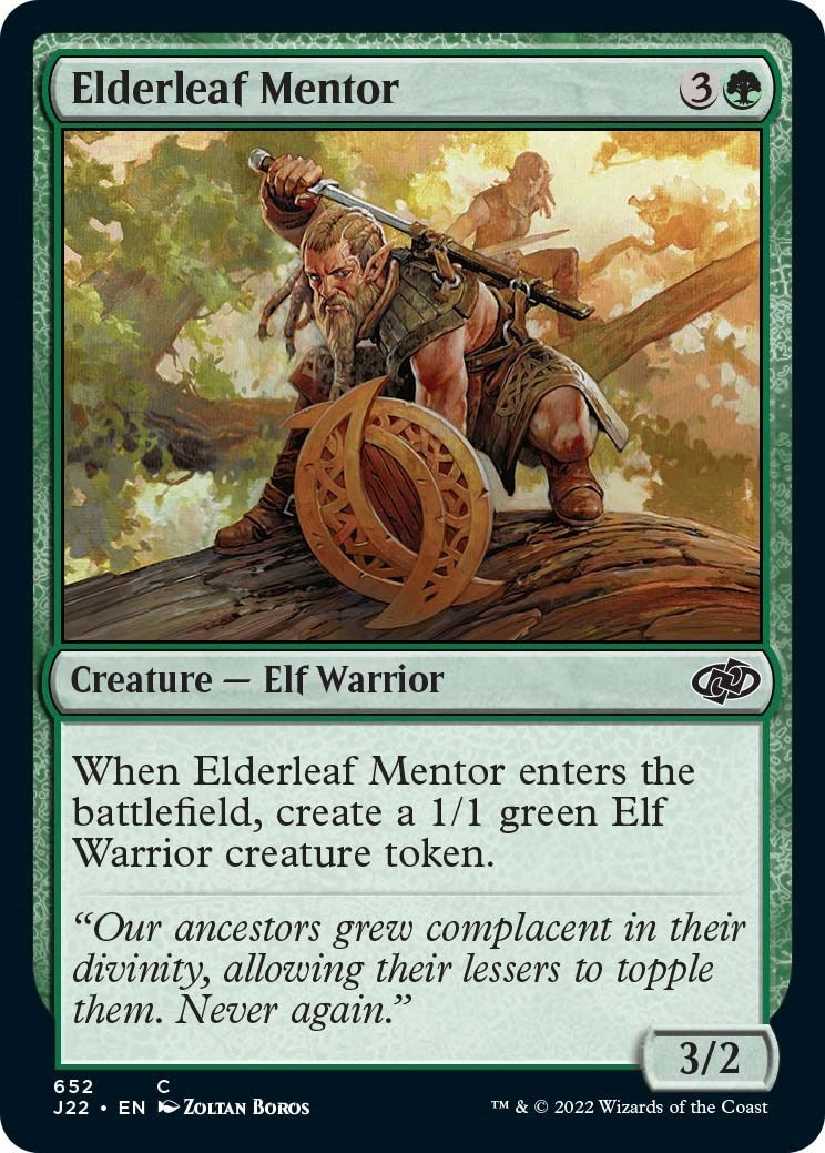 Image for Elderleaf Mentor (Jumpstart 2022) (652) - Magic: The Gathering
